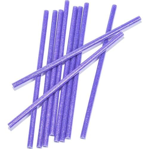 20pcs/Set Purple 7x200MM Hot Melt Glue Sticks 7mm For Electric Glue Gun Craft DIY Hand Repair Accessories Adhesive Sealing Stick