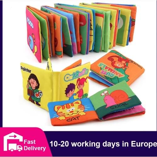 Montessori Baby Cloth Book Black White Book For Baby Early Development Baby Books Educational Cognize Book Baby Toys 0 12 Months