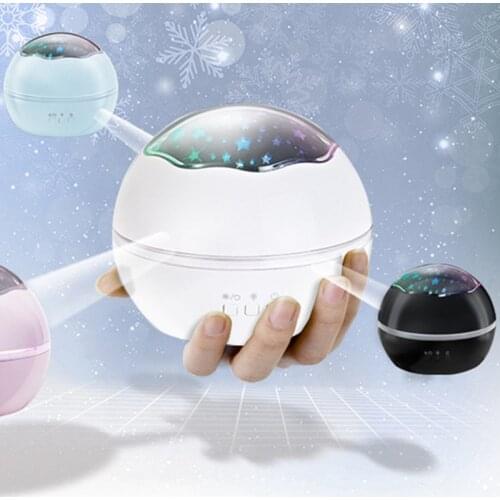 Cosmic Star Light 8-Color Mode 2 In 1 Rotating Starry Sky Projector Lamp Can Replace The Projection Pattern Bedroom Atmosphere