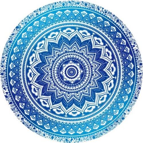 Mandala Round Tapestry Summer Beach Picnic Throw Rug Blanket Bohemia Mats SCVD889