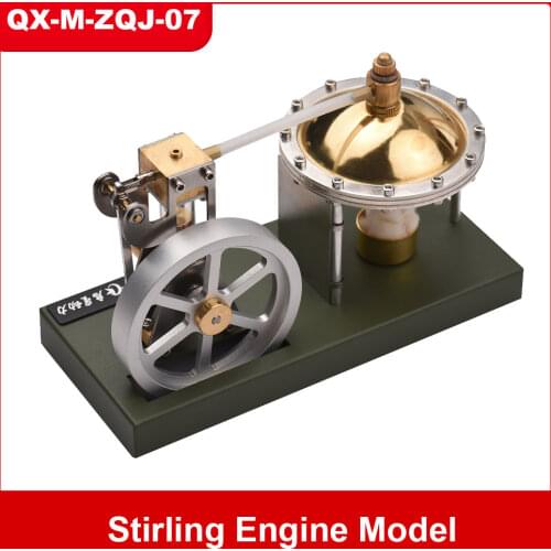 Hot Air Stirling Engine Motor Model Flywheel Saucer Design Full Metal Physics Science Experiment DIY Gift for Birthday Christmas