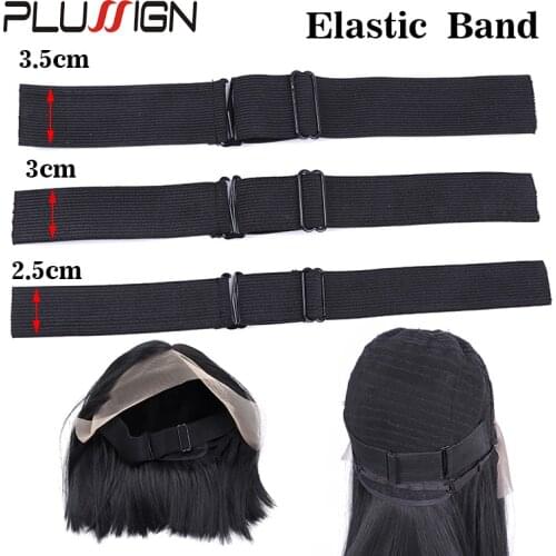 Wig Elastic Band For Diy Wigs Adjustable Wig Fix Band Black 5Pcs/Lot Wholesale Wide 3.5Cm Comfortable Wig Making Tools