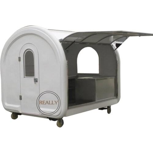 Customize size mobile food kiosk food trailer colorful mobile food cart for sale