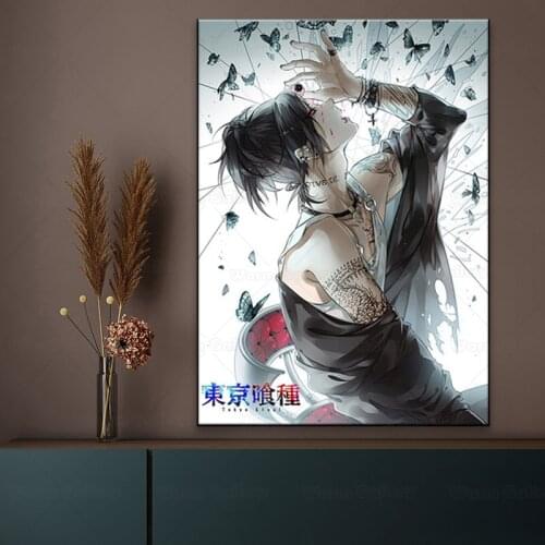 Retro Poster Tokyo Ghoul Anime Vintage art poster Cafe Home Wall Decor Poster Mural Art Decoration