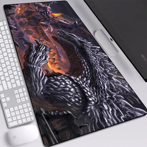 Monster Printed Gaming Mice Pad Non-slip Rubber Big Mouse Pad Accurate-control Desktop Mat Dirt-resist Game Accessories 90x40cm