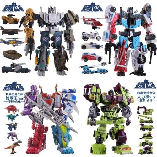 Transformers Super Large Deformation Toy Combination Hercules Patron Saint Huntian Leopard King Shura Etc
