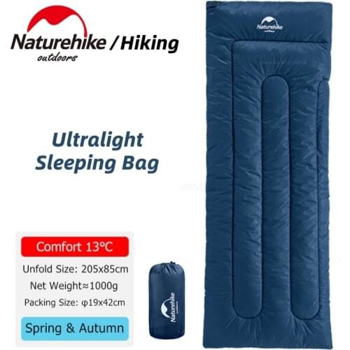 Naturehike Camping Sleeping Bag Waterproof Ultralight Cotton Soft Sleeping Bag Backpacking Outdoor Hiking Camping Sleeping Gear