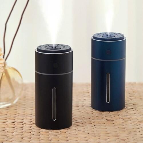 USB Rechargeable Car Air Humidifier Aromatherapy Essential Oil Diffuser Mini Portable Air Purifier Humidifier with LED Light
