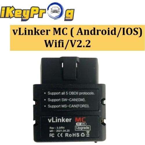 New Arrival Vgate vLinker MC+ ELM327 V2.2 Bluetooth 4.0 3.0 WIFI For Android/IOS OBD2 Car Diagnostic Tool OBD2 Scanner ELM 327