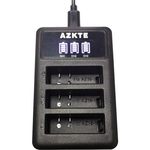 10W LCD Display Xiao Yi 2 Generation 4K 4K + AZ16-1 AZ16-2 Battery Power Charger 3 Charge Power Supply Adapter 4.35V 0.5A