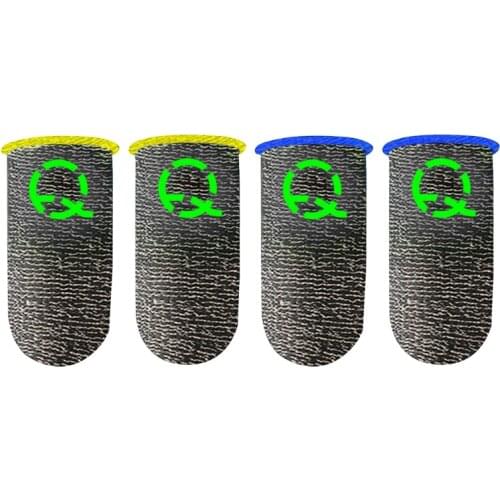1 Pair Breathable Game Controller Finger Cover Sweat Proof Gaming Thumb Sleeve Finger Thumb Sleeve Gloves