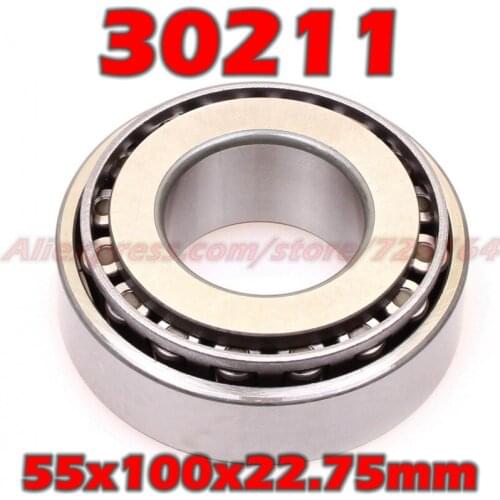 55x100x22.75 mm Tapered Roller Bearings 30211 7211E HR30211J 30211JR 30211A E30211J 30211VC12 30211U 30211E 55*100*22.75