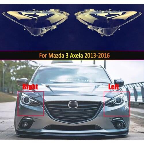 Car Headlamp Lens For Mazda 3 Axela 2013 2014 2015 2016 Car Replacement Auto Shell Cover