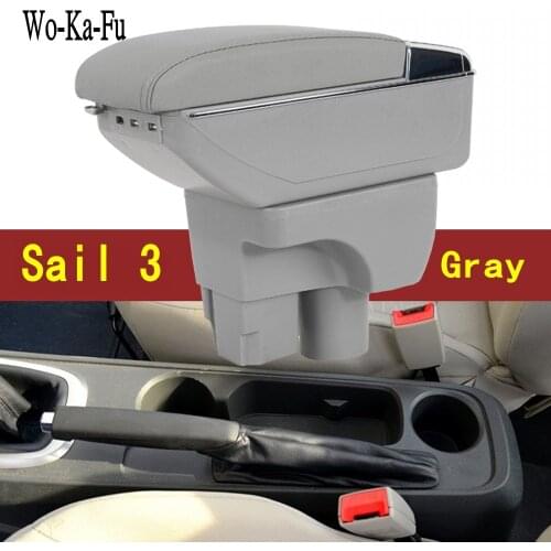 For Aveo armrest box central Store content Storage box with cup holder ashtray USB interface products