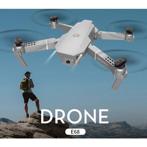 E68 Drone HD Wide Angle 4K WIFI 1080P FPV Drones Video Live Recording Quadcopter Height To Maintain Drone Camera Toy Kids Gifts