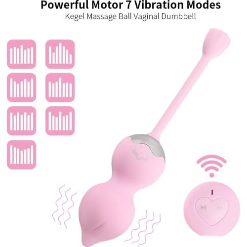 Kegel Simulator Vagina Muscle Shrinking Chinese Balls Sex Toys For Women Vibrating Massage Ball Vaginal Dumbbell Remote Control