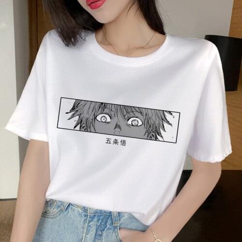 Jujutsu Kaisen T ShirtJapanese Anime Men Kawaii Yuji Itadori Graphic Tees Cool Cartoon 2021 New Summer Tops Unisex T-shirt Male