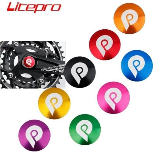 Litepro MTB Road Bicycle Crank Cover Aluminum Alloy Dust Cover Compatible M610 Bike Crankset Accessories