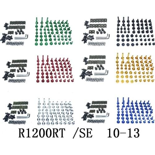 Motorcycle Complete Fairing Bolts Kit Bodywork Screws For Fit BMW R1200RT /SE 2010-2013