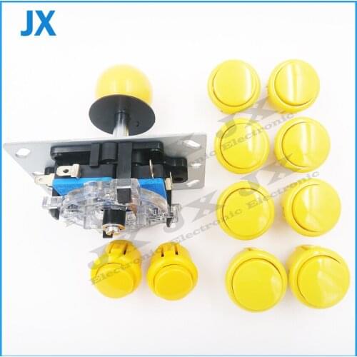 Zero Delay PC arcade game kits DIY 1 kits encoder joystick 24mm/30mm push buttons cable PC/arcade game joystick set