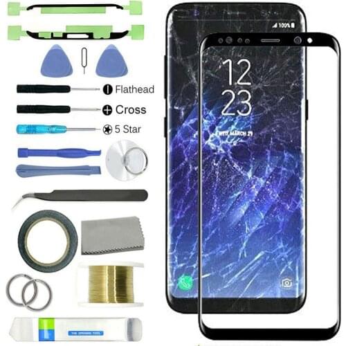 16 in 1 Repair Tool Kits Front Glass Screen Lens for Samsung Galaxy Note 8 N950