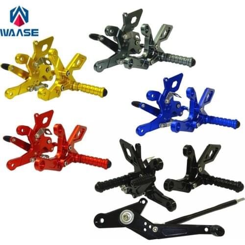 Waase Adjustable Rider Rear Set Rearsets Footrest Foot Rest Pegs For Honda CB500F CB500X CBR500R 2013 2014 2015 2016 2017