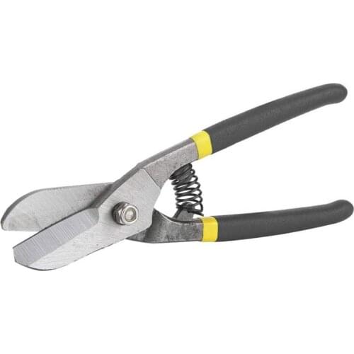 Germany Type Straight Cut Tin Snips Metal Shears Industrial Tools Perfect for Cutting Sheet Metal Leather Plastic (10In)