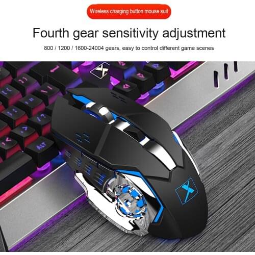 Hot Sale Keyboard Mouse Delicate Design K680 2.4G Wireless Gaming Rechargeable Backlit Mechanical Feel Keyboard Mouse