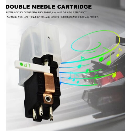 Record Player Ruby And Sapphire Dual Needle Stereo Phonograph Turntable Accessories Suitable For Lp/78 Vinyl Record Player