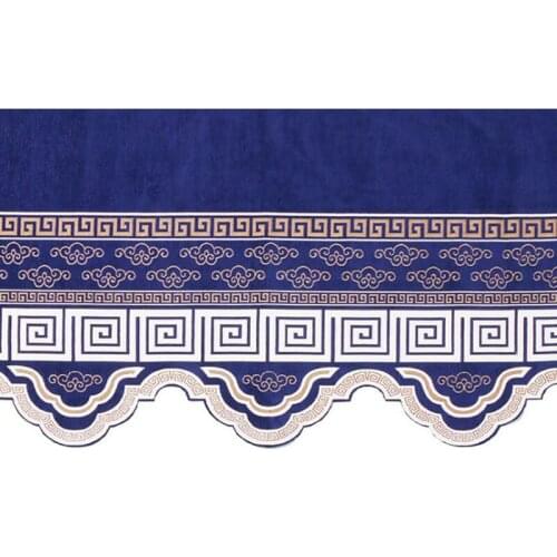 Beige/Blue Roman Nordic Valance Curtain Fabric Chenille Jacquard Drape Window Valance European Curtain Swags DL-HM161#30