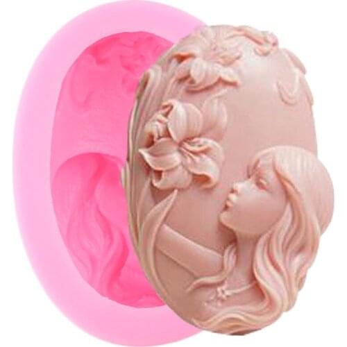 Flower Fairy Handmade Soap Mold Silicone Fondant Cake Decorating Tools Chocolate Gumpaste Moulds Candle Resin Clay Molds