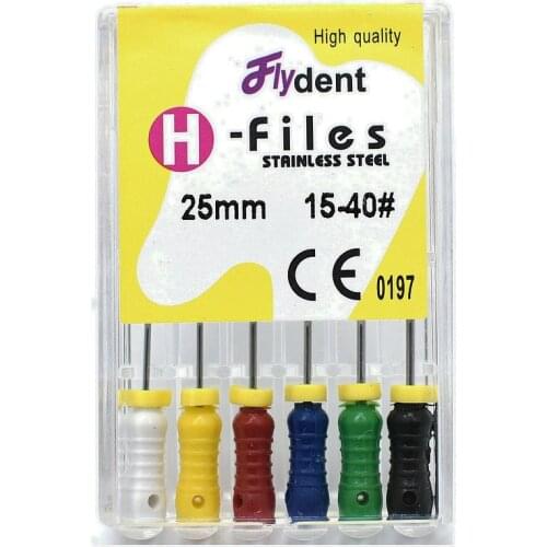 Dental instrument H files hand use files endondontic root canal stainless steel dentist tool