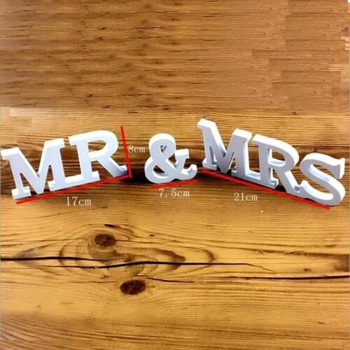 Wedding Gift White Pink Floral Mr & Mrs Letters Mr & Mrs Sign Mr and Mrs Letters