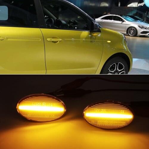 1 Pair For Mercedes Benz Smart W450 W452 A-Class W168 Vito W639 W447 W415 LED Car Side Marker Lights Repeater Signal Lights