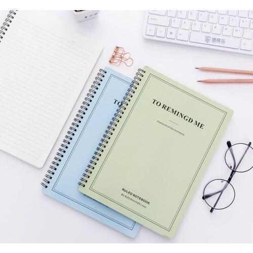 1 pcs South Korea stationery candy color A5 coil cute creative letter double side coil Notepad notebook school office supplies