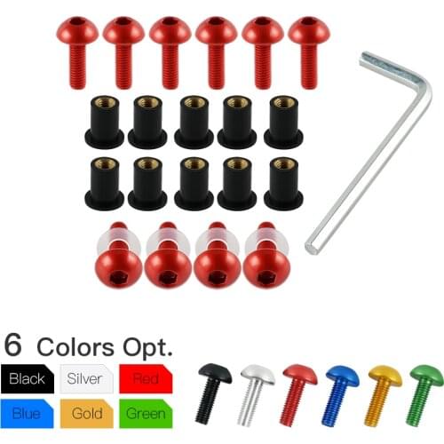 Motorcycle Motorbike Windscreen Windshield Bolts Kit CNC Screw Mounting Nuts Fairing Screws Bolts For Honda/Yamaha/Suzuki/Bmw