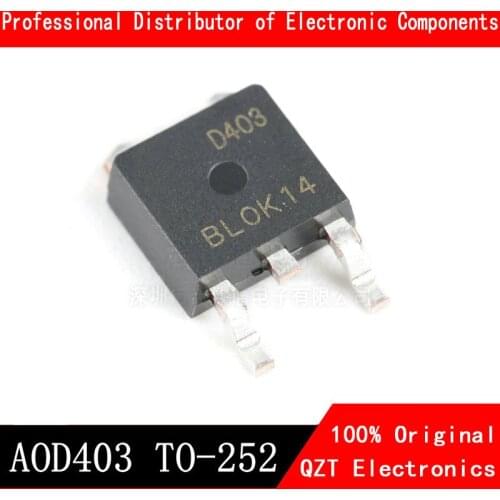 10pcs/lot AOD403 TO-252 D403 TO252 30V 85A P Channel new original In Stock