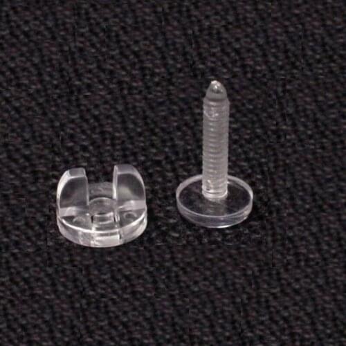 100Sets M5X15/25/30 Transparent PC Clear Cross Head Exhibition Cabinet Butterfly Bolt Viking Screw Hand Screw Push-Fit Fastner