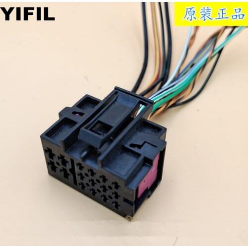 16 Pin/Way Seat Heating Heater Controller Plug Connector Wire Harness Pigtail For VW Polo Golf Passat Sagitar Audi 6Q0 937 713