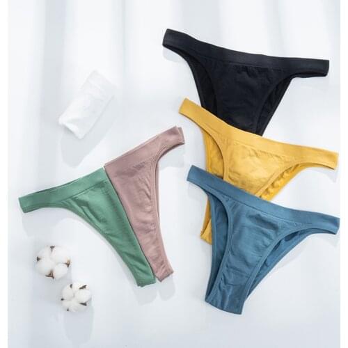 Sexy Thongs Panties Women G-String Female Underpants Seamless Comfort T Back Underwear Female Low Waist Breathable Sports Briefs