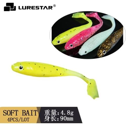 4.8g/9cm Soft Lures Jig Head Saturn Worm Paddle Tail Wobblers Artificial Crank bait Tackle-Pesca Shad Carp Wobblers Leurre isca