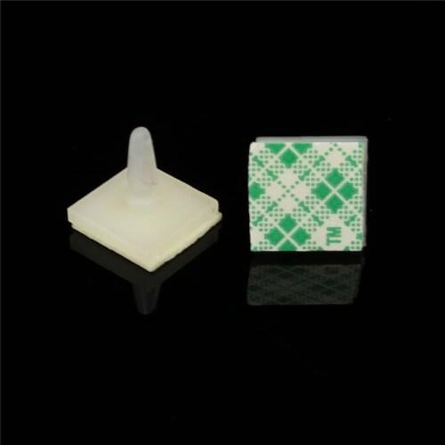 50/pcs/Set HC-5 Nylon Plastic Stick Fixed Clip On PCB Spacer Standoff Locking Snap-In Fixed Clips Adhesive 3mm Hole Support