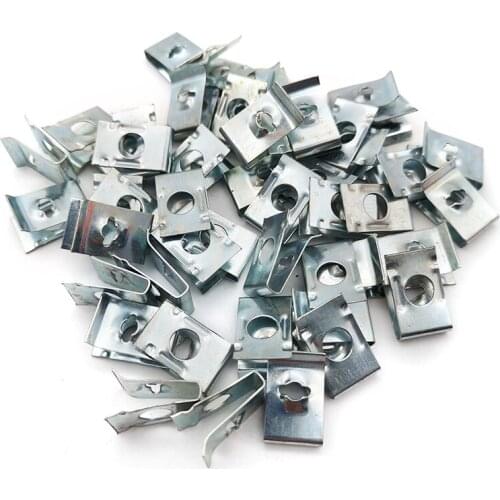 50X U Nuts Fastener Car Interior Trim Panel Self Tapping Screw Spire Clips
