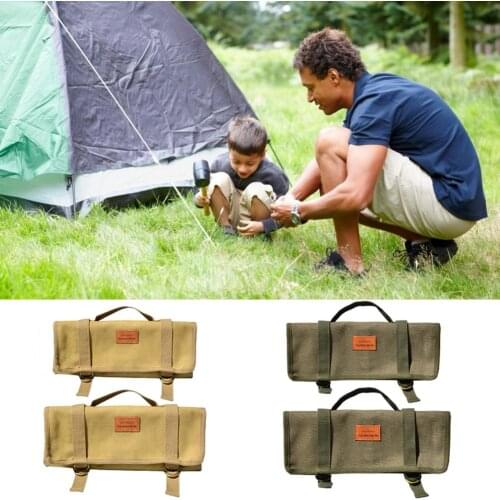 Outdoor Camping Tent Accessories Hammer Wind Rope Tent Pegs Nail Storage Bag For Camping Tent