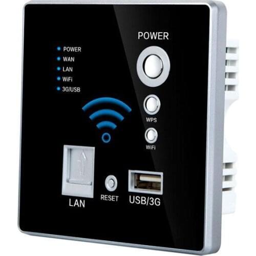 Free shipping best price Black color wifi Socket Wall Outlet Power Outlet internet socket