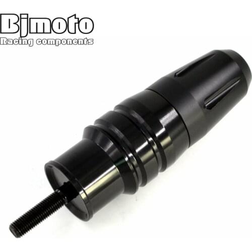 BJMOTO Motorcycle CNC Black Aluminum Crash Pads Exhaust Sliders Crash Protector For Kawasaki Z800 Z250 Z300 Ninja 250 Ninja 300