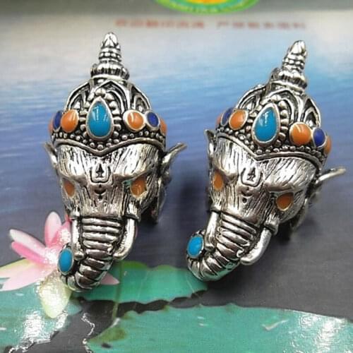 Elephant Hindu Ganesha Thailand Buddhist Prayer Pendant NO chain Pikanet Jewelry Amulet