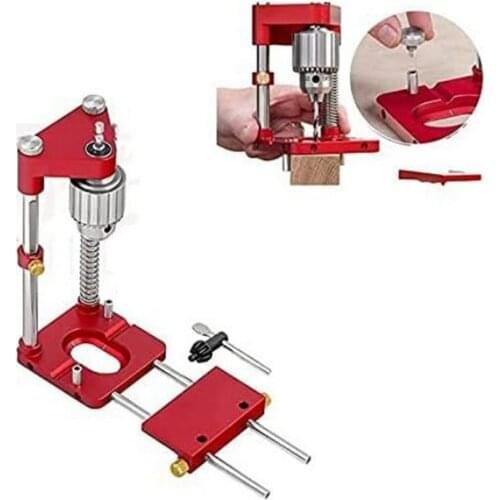 Drill Locator Hole Drill Guide Dowel Jig Convenient Labor Saving Plastic Steel Woodworking Drilling Template Guide Tool for Home