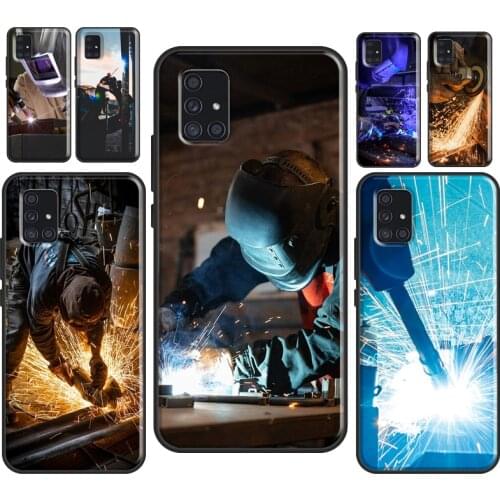 Welder Welding Hot Metal Worker Case For Samsung A51 A71 A11 A31 A41 A20e A21S A01 A02S A50 A40 A70 A12 A52 A72 A32 Cover
