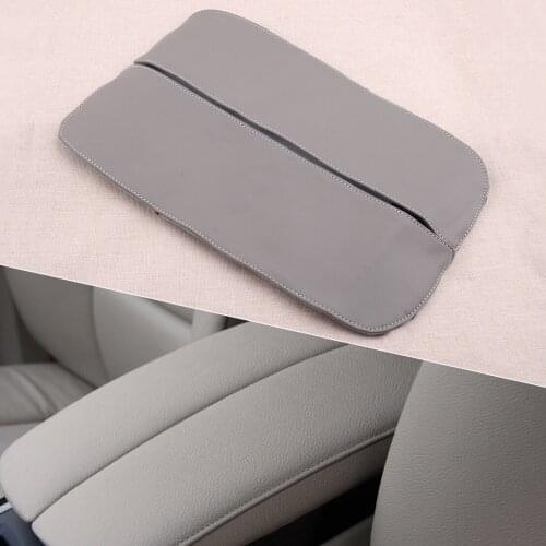 CITALL 2Pcs/Set Car Center Console Armrest Cover Fit For BMW X5 E70 X6 E71 2008 2009 2010 2011 2012 2013 Grey